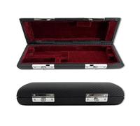 Conboxus Étui de rangement rigide en cuir synthétique pour flûte Piccolo - Sac de transport pour usage domestique (noir)