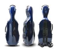 Conboxus Étui de voyage pour alto de 38,1 à 41,9 cm, coque rigide en composite de carbone, bretelles réglables, protection, imperméable, durable, construction ultra légère (bleu)