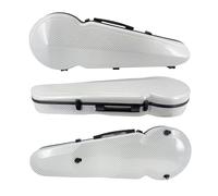 Conboxus Étui de voyage rigide en composite de carbone pour alto 4/4, sac à dos, sangles, protection, imperméable, durable, construction ultra légère (blanc-1)