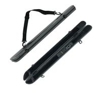 Conboxus Étui pour archet de violon, alto, violoncelle 4/4, étui portable en fibre de carbone rigide avec bandoulière pour 2 archets, intérieur en peluche épaisse, mousse antichoc (noir)