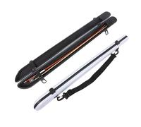 Conboxus Étui pour archet de violon et violoncelle 4/4 en fibre de carbone rigide avec bandoulière pour 2 archets - Intérieur en peluche épaisse - Mousse antichoc (blanc)