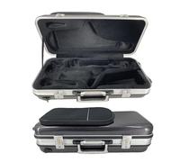 Conboxus Étui pour saxophone alto en fibre de carbone avec sac pour partitions de musique, poignée/bandoulière, rembourrage épais pour accessoires de saxophone