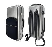 Conboxus Étui pour saxophone alto en fibre de carbone avec sac pour partitions, poignée/bandoulière, sac de transport rembourré épais pour saxophone