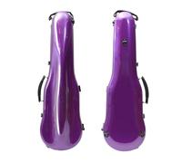 Conboxus Étui pour violon 4/4 en fibre de carbone avec sangles de sac à dos, étui de voyage ultra léger à coque rigide avec porte-archet et hygromètre, protection maximale, imperméable et durable