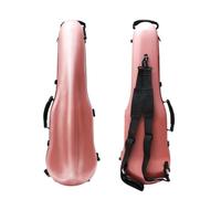 Conboxus Étui pour violon 4/4 en fibre de carbone avec sangles de sac à dos, étui de voyage ultra léger à coque rigide avec porte-archet et hygromètre, protection maximale, imperméable et durable