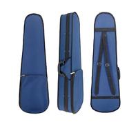 Conboxus Étui pour violon pleine taille 4/4 avec sangles de sac à dos, étui de voyage rigide ultra léger avec porte-nœud, hygromètre et poche pour cartes de musique, Triangle bleu, Populaire