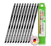CONBRA® Lot de 10 lames de scie sauteuse en bois T744D longues en kit) - Lames de scie sauteuse extra longues dans étui plastique - Lame de scie compatible avec Bosch PST 700 E, Bosch GST 150 BCE
