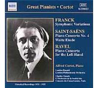 Conc. De Ravel (No. 2) & Saint-Saens (No. 4), Var. Symph. De Franck Cortot, Piano; Orch. Divers - Enr. 1931-1939