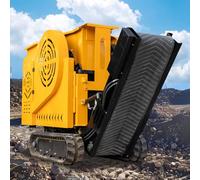 Concasseur à mâchoires portable multi-usages - Mini broyeur à mâchoires et à percussion - Équipement mobile pour béton, gravier, pierre, concassage