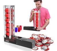 Concasseurs automatiques, concasseur électrique de canne, peuvent remplir 8 canettes en même temps, pour recycler des canettes de 8oz-16oz, charge automatique peut briser pour Seltz en aluminium