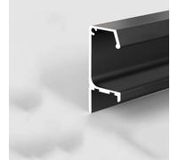 Concea Lot de 4 poignées de tiroir en métal 50 cm de type G Poignées d'armoire en aluminium Poignées de placard encastrées pour armoires et armoires Finition dorée élégante