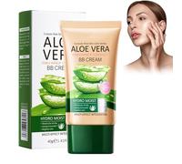 Concealer BB crème, crème anti-cernes BB crème, crème BB crème longue durée avec fond de teint à l'aloe vera, crème hydratante BB Cream pour tons de peau naturels, imperméable et longue durée (naturel