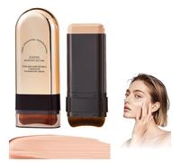Concealer Foundation Stick, 2-in-1 Long Lasting Foundation Cream with Brush, Full Coverage Concealer for Makeup for Dark Circles and Blemishes