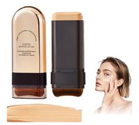 Concealer Foundation Stick, 2-in-1 Long Lasting Foundation Cream with Brush, Full Coverage Concealer for Makeup for Dark Circles and Blemishes