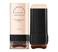Concealer Stick, Full Coverage Foundation Stick with Hydrating Brush Tip, Light Finish Makeup Base for Valentine’s Day or Daily Use on Face Blemishes and Uneven Skin Tone