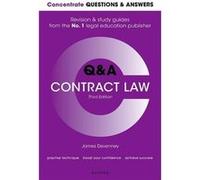 Concentrate Questions and Answers Contract Law - Devenney James Head of School and Professor of Transnational Commercial Law University of Reading - Oxfor Devenney James Head of School and Professor o