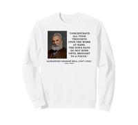 Concentrate Thoughts Work at Hand Rayons Focus Bell Qte Sweatshirt