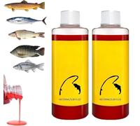 Concentrated Fish Attractant Liquid,100ml Red Worm Liquid Spray,Powerful Bait Attractant Scent Bait Fish Attractant Liquid for Lakes and Rivers (2 Pcs)