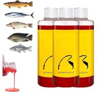 Concentrated Fish Attractant Liquid,100ml Red Worm Liquid Spray,Powerful Bait Attractant Scent Bait Fish Attractant Liquid for Lakes and Rivers (3 Pcs)