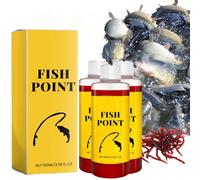Concentrated Fish Attractant Liquid, Red Worm Formula Fishing Scent Bait Additive, 100ml Fish Point Liquid for Freshwater Fishing Trout Panfish (3PCS)