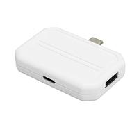 Concentrateur 3 en 1 de type C, chargement PD de type C vers HD, interface multimédia polyvalente, effet visuel 3D pour téléphone (blanc)