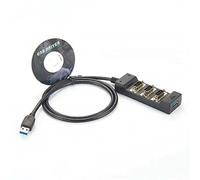 Concentrateur d'adaptateur USB Type A mâle vers série à 4 Ports