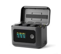 Concentrateur de charge de batterie pour Gopro-13, triple chargeur de batterie, double fonction, indicateur lumineux simple et clair, écran LED d'entrée USB-C 24 W, suivi de l'état en temps réel