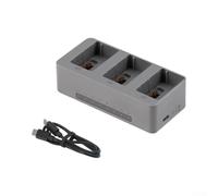 Concentrateur de charge rapide 100 W pour Dji Avata 360 avec écran d'affichage LED et port USB pour une alimentation rapide de la batterie Gris Design compact