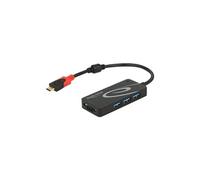 DELOCK USB-HUB USB3.1 TypC -> 3x TypA +2x Slot SD schwarz