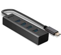 Lindy Hub USB 43325 – 4 ports USB-A Type-C USB 3.2 Gen1 5 Gbit/s Gris