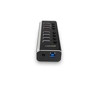 LINDY 43371 Hub USB 8 ports USB-A USB 3.0 5 GBit/s noir 43371