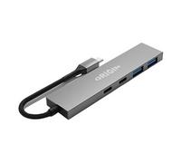 Origin Storage OS-HUB-USB3/C station d'accueil Avec fil USB 3.2 Gen 1 (3.1 Gen 1) Type-A + Type-C Gris