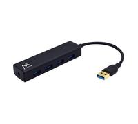Concentrateur (hub) - Ewent - EW1136 - 4 x USB 3.1 Gen 1 - Noir - Câble 15 cm