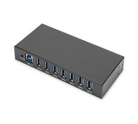 - Concentrateur (hub) - ligne industrielle - 7 x SuperSpeed USB 3.0 - de bureau, Montage sur rail DIN, fixation murale - DC