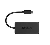 Transcend TS-HUB2C (USB C), Station d’accueil + hub USB, Noir