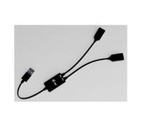 - Concentrateur (hub) - USB-A cable - 2 x USB 3.2 Gen 1 - de bureau