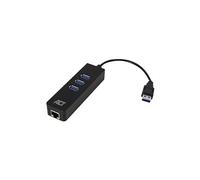 - Concentrateur (hub) - with on and off switch - 3 x USB 3.2 Gen 1 + 1 x 10/100/1000 - de bureau