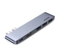 Concentrateur Ugreen 60559 USB-C Thunderbolt3 HDMI 4K MacBook Gris