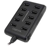 LogiLink USB 2.0 Hub 10-Port - Concentrateur (hub) - 10 x USB 2.0 - de bureau