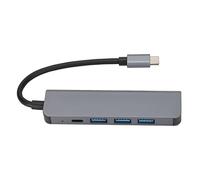 Concentrateur USB C 5 en 1. Concentrateur USB C,Répartiteur USB, Taux De Transfert Ultra Haute Définition 5 Gbit/s PD Charge USB C vers Adaptateur De Concentrateur Ethernet pour Les Voyages à Domicil