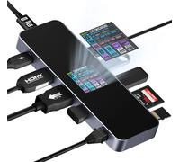 Concentrateur USB-C intelligent DOCKASE DPR10P 10 en 1 station d'accueil HDMI Ethernet SD PD pour ordinateur portable
