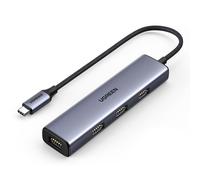 Concentrateur USB-C Ugreen 4 Ports 3.2 Gen 1 Métallique Argent