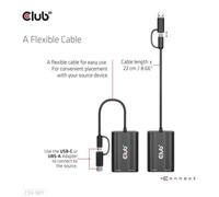 Concentrateur USB - CLUB 3D - CSV-1611 - 2 ports - USB 2.0 - Micro-A - 0,22 m