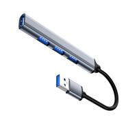 Concentrateur USB, Concentrateur USB 3.0,Répartiteur USB - Adaptateur USB 4 Ports, extenseur multiport pour Ordinateur de Bureau, Ordinateur Portable, clé USB, imprimante, PC, claviers