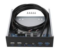 Concentrateur USB de 5,25 pouces sur le panneau avant avec 2 x ports USB 3.0 et 2 x ports USB 2.0 et 1 x port audio HD Extension de 19 broches Prise en charge du lecteur de carte du panneau avant WinX