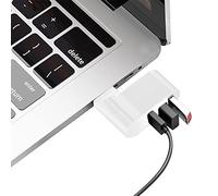 Concentrateur USB fin, répartiteur USB portable 5 V, 500 mA rotatif, hub USB 180 degrés, connecteur USB à 3 ports pour ordinateur portable, PC, ordinateur portable