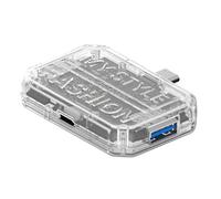 Concentrateurs portables de type C transparents 4K HDTV Puissant PD100W Charge Swifts 5Gbps USB C Connexion 4K Sortie vidéo pour visuels