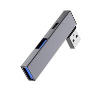 Concentrateurs USB 3.0 4 en 1 avec port USB 3.0 USB 2.0 vers adaptateur USB de type C + 2 USB Splitter USB 5 Gbps USB C Data Port 480 Mbps USB2.0