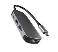 Concentrateurs USB 3.0 et de type C efficaces 1000 Mbps Ethernet RJ45 Gigabit 4/6 Port 5 Gbps Adaptateur de transfert de données pour téléphone tablettes Hubs en alliage d'aluminium