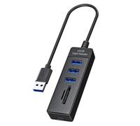 Concentrateurs USB à vitesse rapide 5 Gbit/s - Lecteur de carte SDTF - Port USB 3.0 USB 2.0 pour PC, téléphone, tablettes, alimentations USB C - Hubs à ports multiples